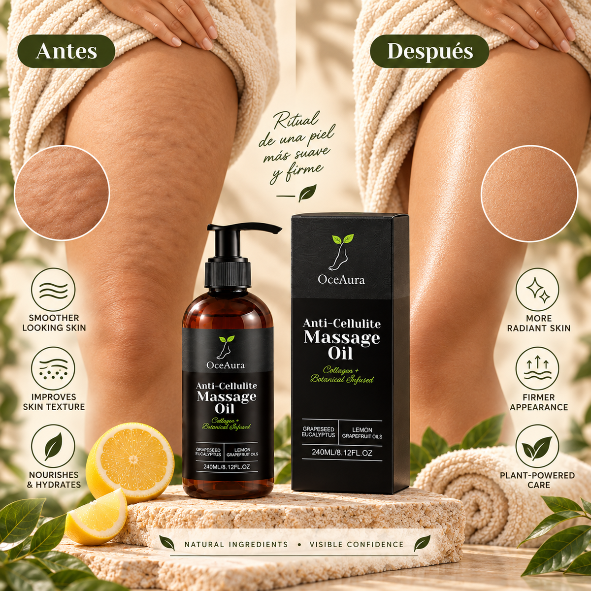 Veloura — Aceite de Masaje Anticelulítico