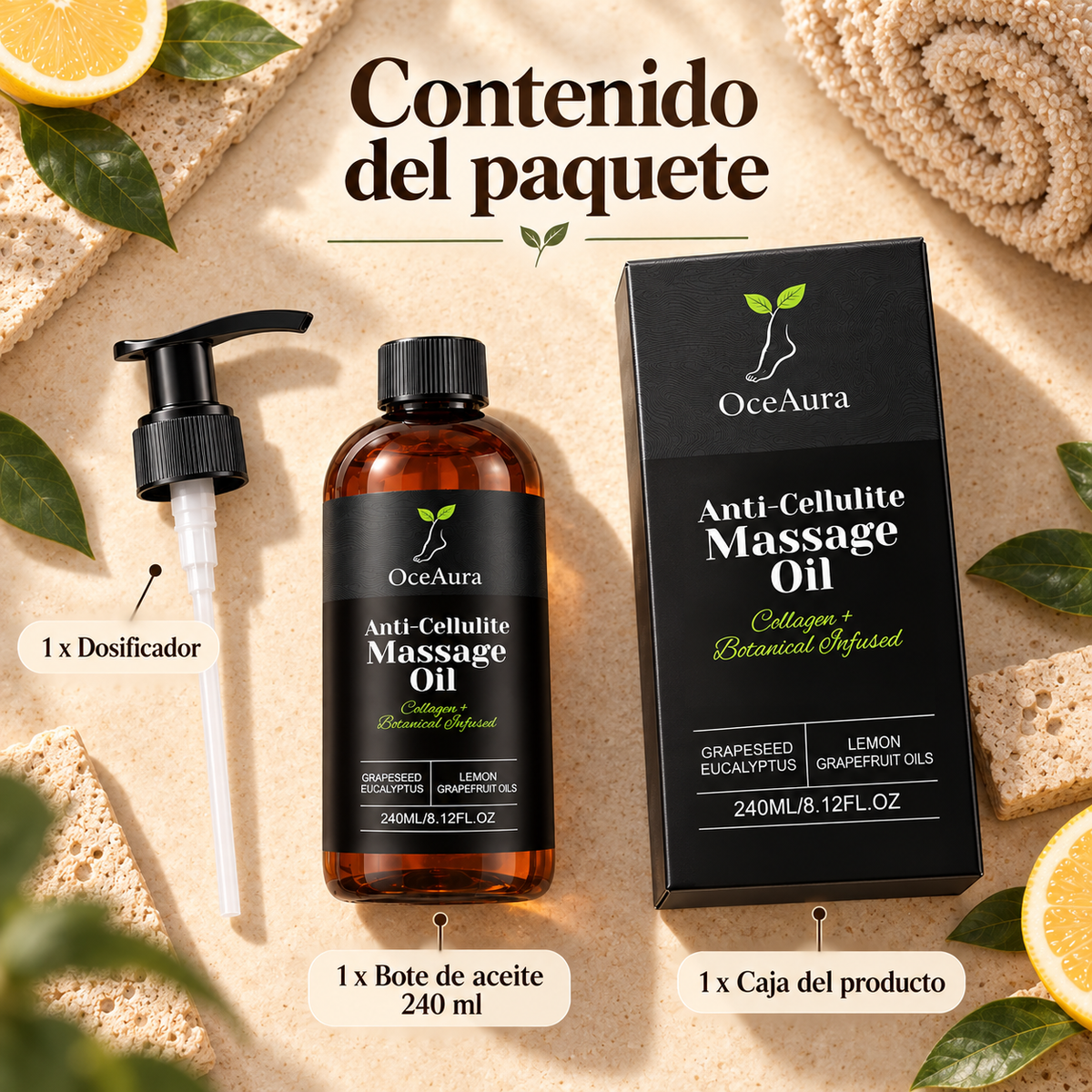 Veloura — Aceite de Masaje Anticelulítico