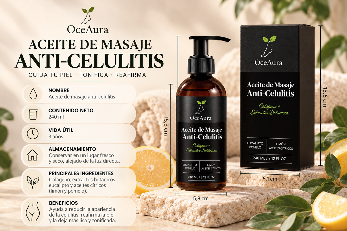 Veloura — Aceite de Masaje Anticelulítico