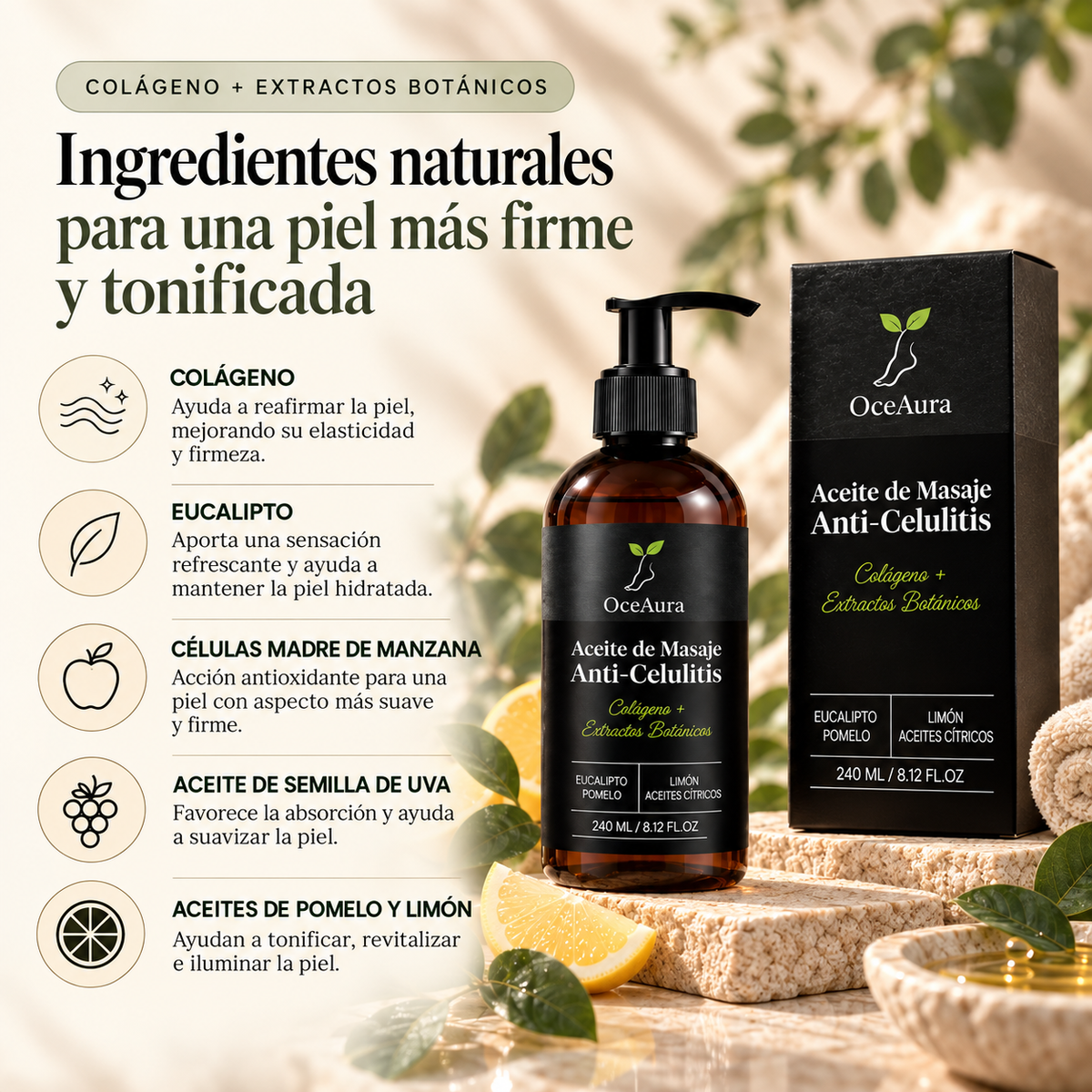 Veloura — Aceite de Masaje Anticelulítico